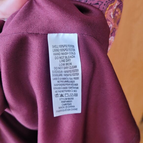 Monteau Floral Pattern 80's Bohemian Maxi Dress - Picture 3 of 6